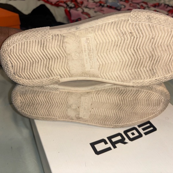 CROE High-Top Sneakers with Cream Laces - Picture 6 of 6